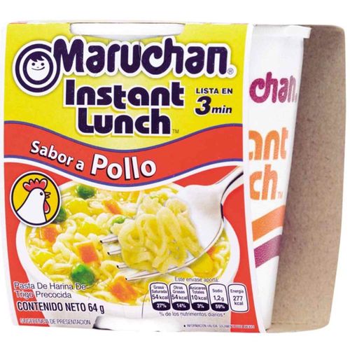 Sopa Instantánea MARUCHAN Pollo Vaso 64g
