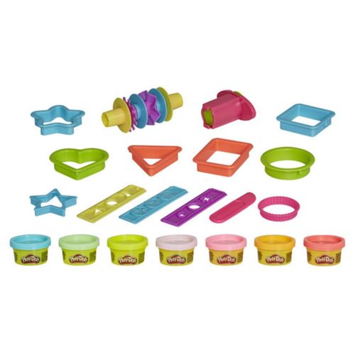 Set De Juego Playdoh 20 Piezas Formas Divertidas E9378