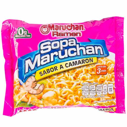 Sopa Instantánea MARUCHAN Camarón Sobre 85g