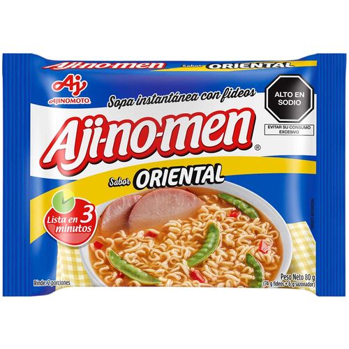 Sopa Instantánea AJINOMEN Sabor oriental Bolsa 80Gr