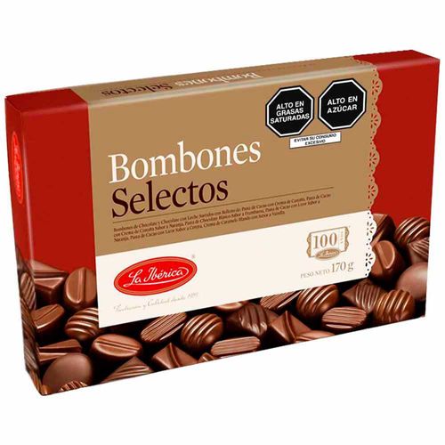 Bombones LA IBÉRICA BOMBONES SELECTOS Surtidos Caja 170Gr