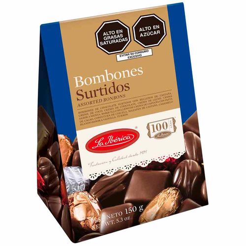 Bombones de Chocolates LA IBÉRICA SURTIDOS Surtidos Caja 150Gr