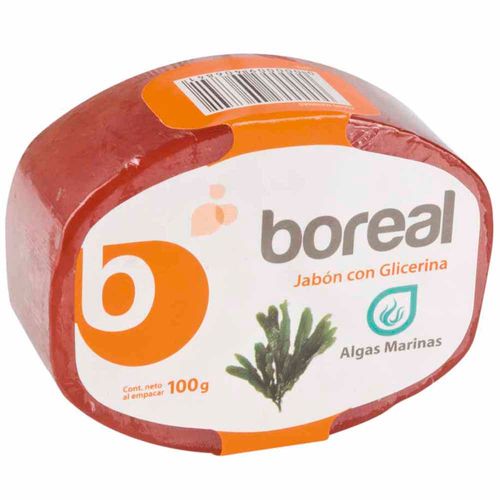 Jabón de Glicerina BOREAL Algas Marinas Barra 100g