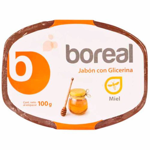 Jabón de Glicerina BOREAL Miel Barra 100g