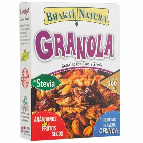 Granola BHAKTI NATURA Coco y Stevia Caja 300g