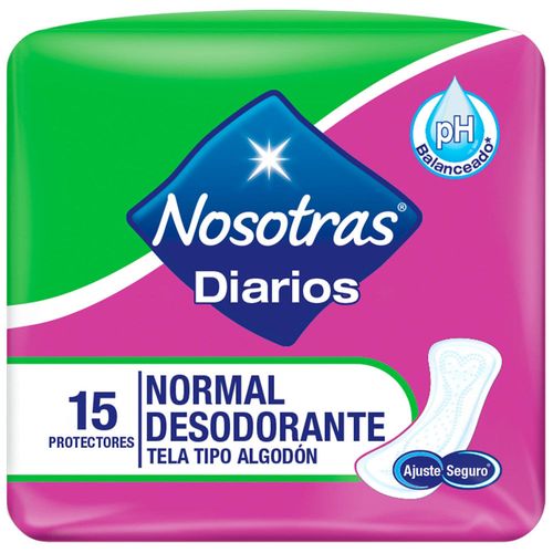 Protectores Diarios NOSOTRAS Desodorante Paquete 15un