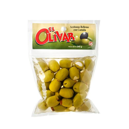 Aceitunas Verdes EL OLIVAR con Castaña Bolsa 240g