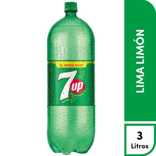 Gaseosa SEVEN UP Lima Limón Botella 3L