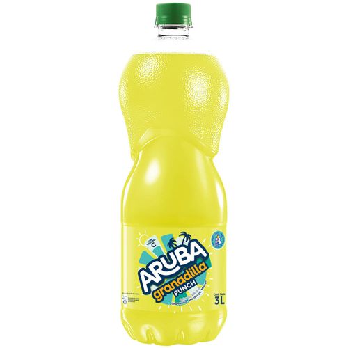 Refresco ARUBA Granadilla Punch Botella 3L