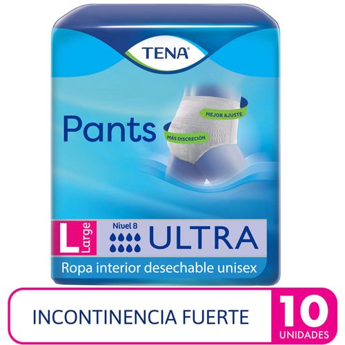 Ropa Interior TENA Incontinencia Severa Unisex Talla L Paquete 10un