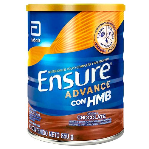 Complemento Nutricional ENSURE Advance Chocolate Lata 850g