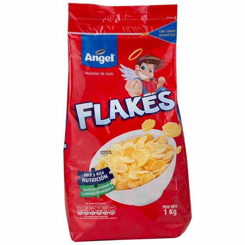 Cereal ÁNGEL Hojuelas de Maíz Doypack 1Kg