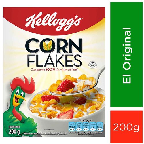 Cereal KELLOGGS Corn flakes Caja 200Gr