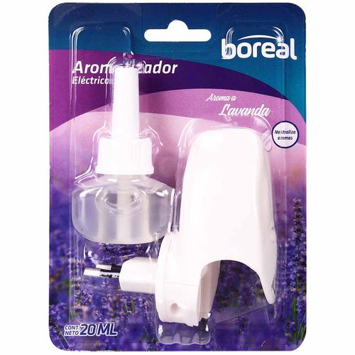 Aromatizador Eléctrico BOREAL Lavanda Dispositivo + Repuesto Blíster 20ml