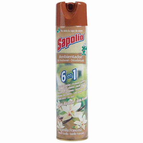 Ambientador en spray SAPOLIO Vainilla francesa Frasco 360Ml