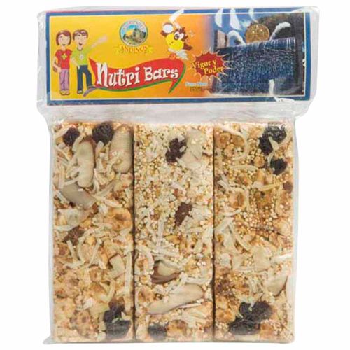 Cereal NUTRIBARS En Barra con Cereales Andinos Paquete 3un