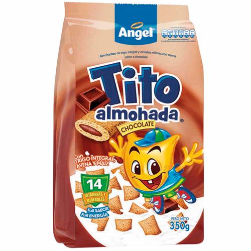 Cereal ANGEL Trigo integral de avena y maíz sabor chocolate Bolsa 350Gr