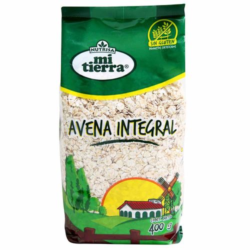 Avena Integral MI TIERRA Sin Gluten Bolsa 400g