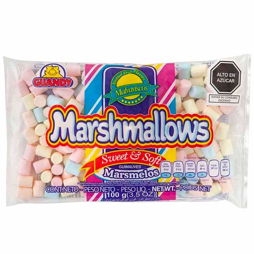 Marshmallows GUANDY Surtidos Bolsa 100g