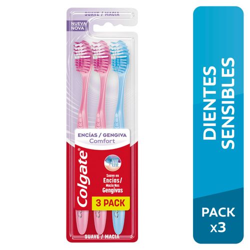 Cepillo de Dientes COLGATE Encías Comfort Paquete 3un