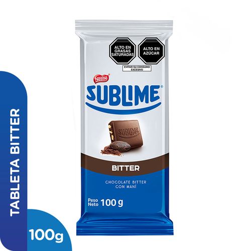 Chocolate SUBLIME Bitter Paquete 100g