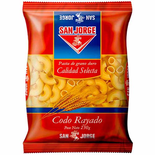 Fideos Codo Rayado SAN JORGE Bolsa 250g