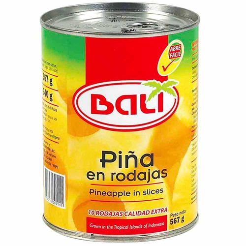 Piña en Rodajas BALI Lata 567g