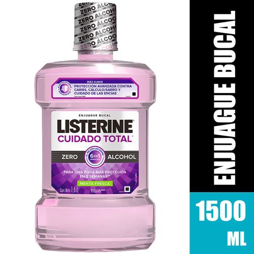 Enjuague Bucal LISTERINE Cuidado Total Zero Frasco 1.5L