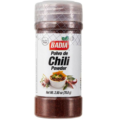 Chili BADIA en Polvo Frasco 77.9g