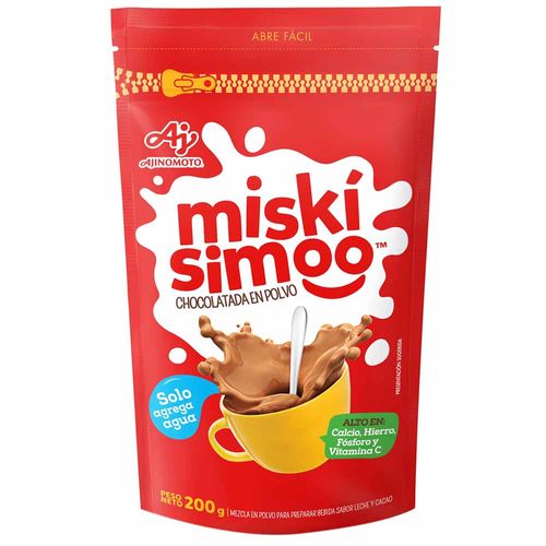 Chocolatada en Polvo MISKISIMOO Doypack 200g