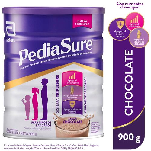 Complemento Nutricional PEDIASURE Chocolate Lata 900g