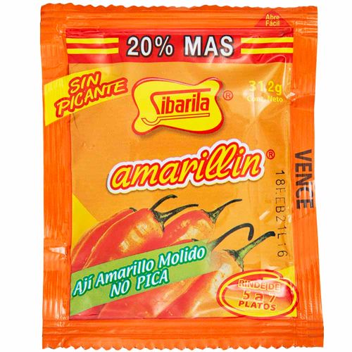 Sazonador SIBARITA Amarillin Salsa de Ají Sobre 31.2g