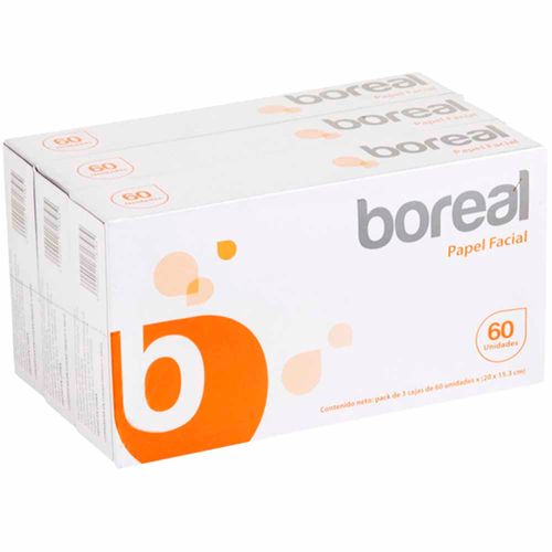 Papel Facial BOREAL Caja 3un