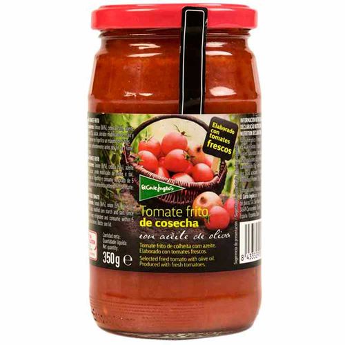 Salsa EL CORTE INGLES De tomate con aceite de Oliva Frasco 350g