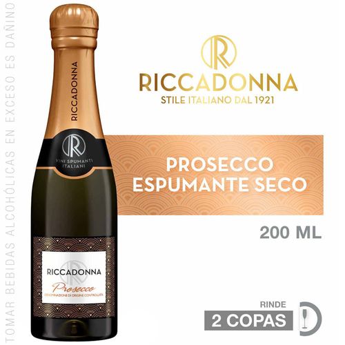 Espumante RICCADONNA Prosecco Botella 200ml