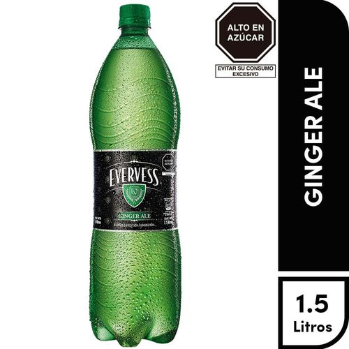 Gaseosa EVERVESS Ginger Ale Botella 1.5L