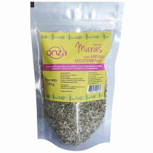 Sal de Maras ONZA Hierbas Mediterráneas Doypack 250g