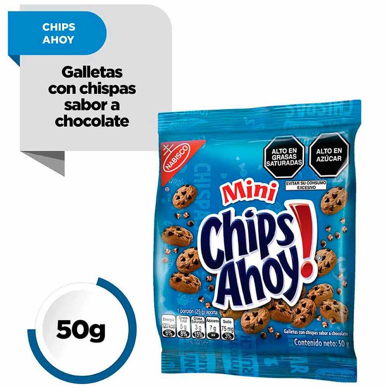 Mini Chips Ahoy Galletas C/Chispas con 50 g - Farmacias Medicity