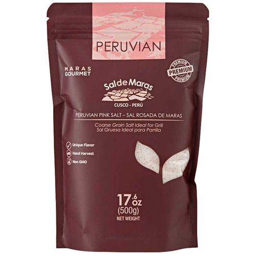 Sal Rosada de Maras PERUVIAN Gruesa Bolsa 500g