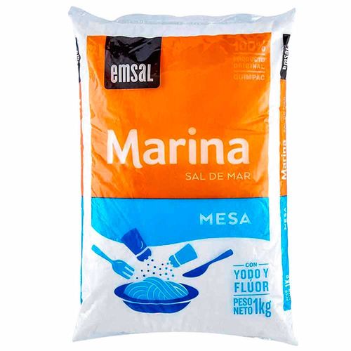 Sal Marina EMSAL Mesa Bolsa 1Kg