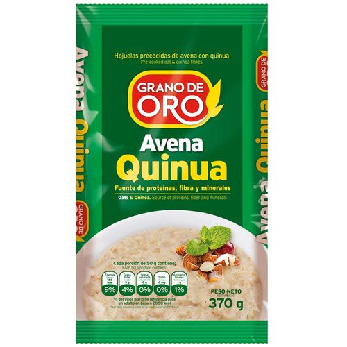 Quinua Avena GRANO DE ORO Hojuelas Precocidas Bolsa 370g