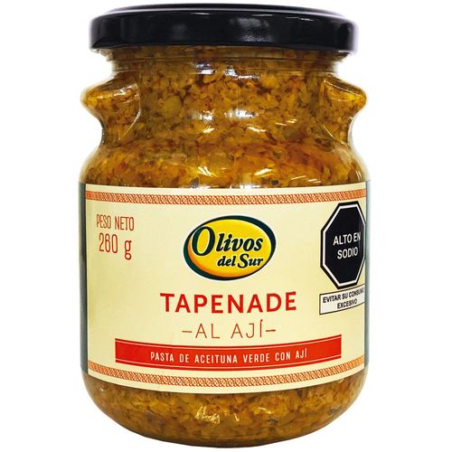 Tapenade Ají Limo OLIVOS DEL SUR Frasco 260g