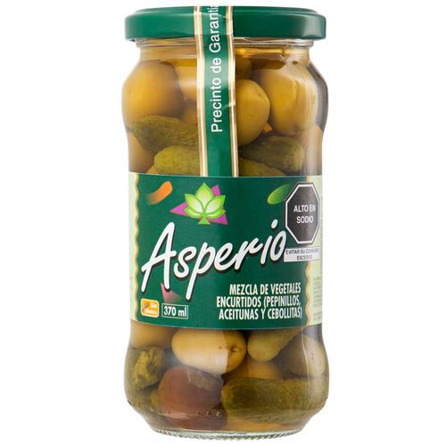 Cocktail de Encurtidos ASPERIO Frasco 370g