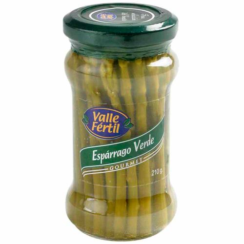 Conserva VALLE FERTIL Espárragos verdes Frasco 210Gr