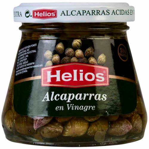 Conserva HELIOS Alcaparras en vinagre sin gluten Frasco 145g