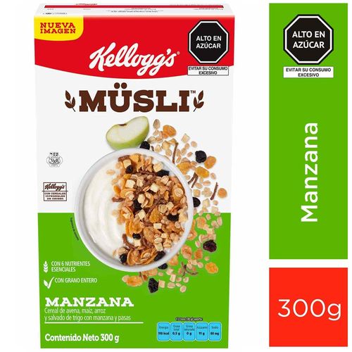 Cereal KELLOGGS Musli de manzana Caja 300g