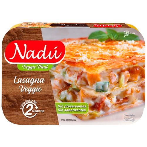 Lasagna Vegetariana NADU Empaque 320g