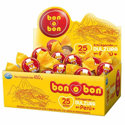 Bombones ARCOR Bon o Bon Mensajes Caja 450g