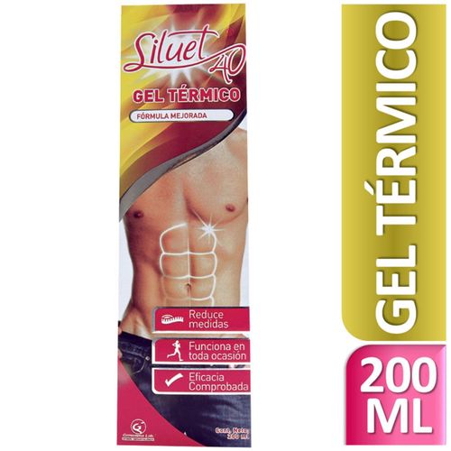 Gel Térmico SILUET 40 Reductor Frasco 200ml