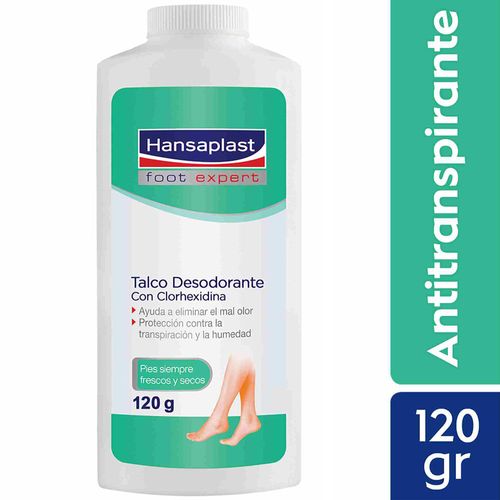 Talco de Pies HANSAPLAST Tri-Action Desodorante Frasco 120g